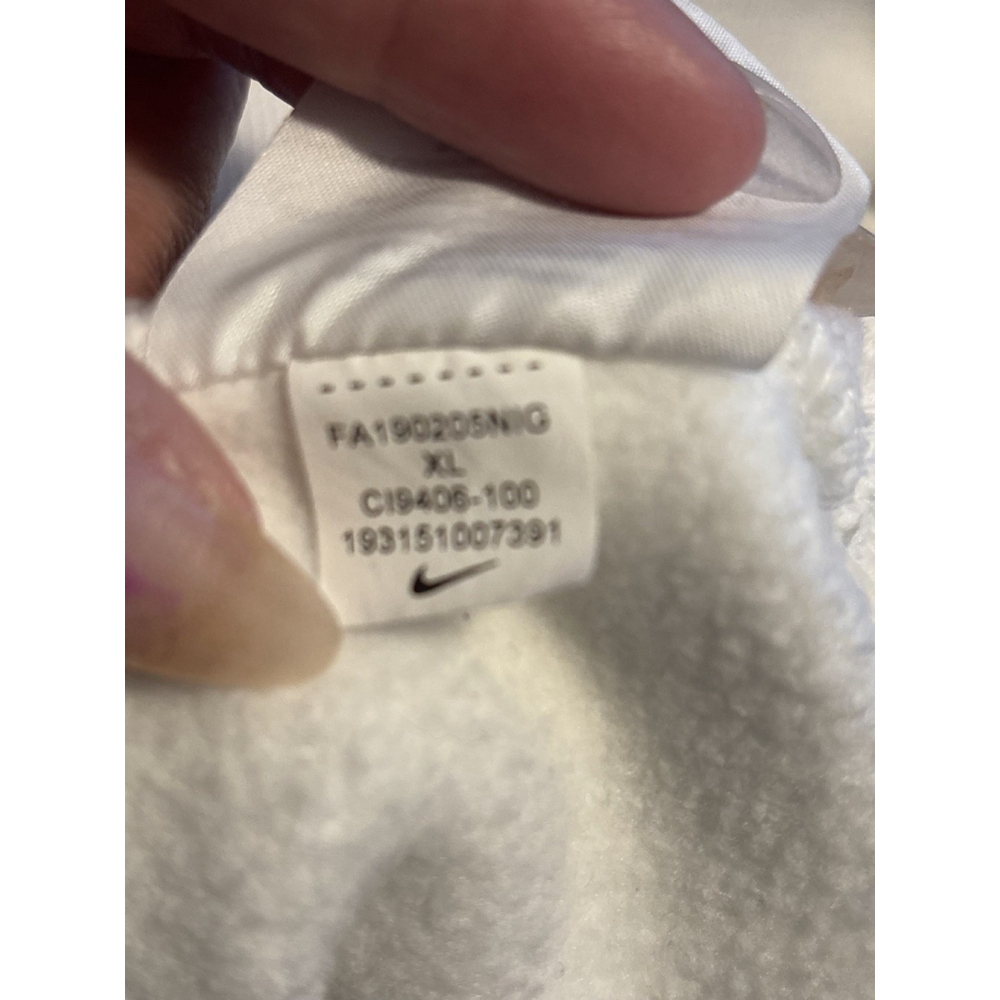 Nike CI9406-100 Just Do It. Mens Size XL White JDI Heavyweight Hoodie Sweatshirt - Picture 9 of 9